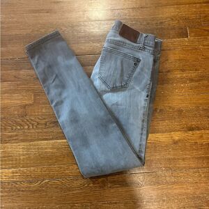 Madewell Skinny Skinny Denim Jeans, Size 27, Grey / Black